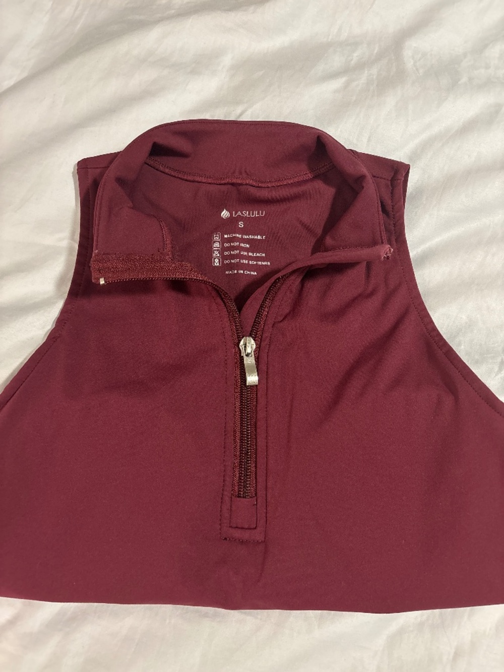LASLULU burgundy Top